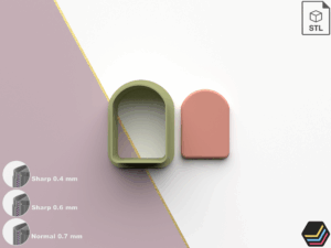 Polymer Clay Cutters Arch Model 10 | 7 Size 3 Cutter Versions | Digital Files for 3D Printing