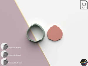 Polymer Clay Cutters Soft Pompa | 7 Size 3 Cutter Versions | Digital Files for 3D Printing