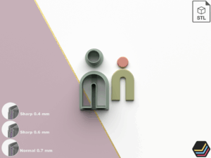 Polymer Clay Cutters U-Shaped | 5 Size 3 Cutter Versions | Digital Files for 3D Printing