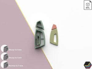 Polymer Clay Cutters Geometric | 5 Size 3 Cutter Versions | Digital Files for 3D Printing