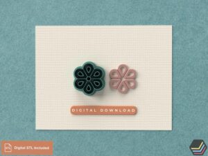 Daisy Flower Polymer Clay Cutter | 3 Versions cut| 5 Sizes | Digital STL for 3D Printing