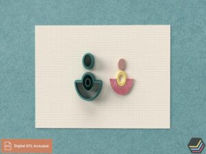Polymer Clay Cutter Geo Dangle | 5 Sizes | 3 Versions cut | Digital STL for 3D Printing