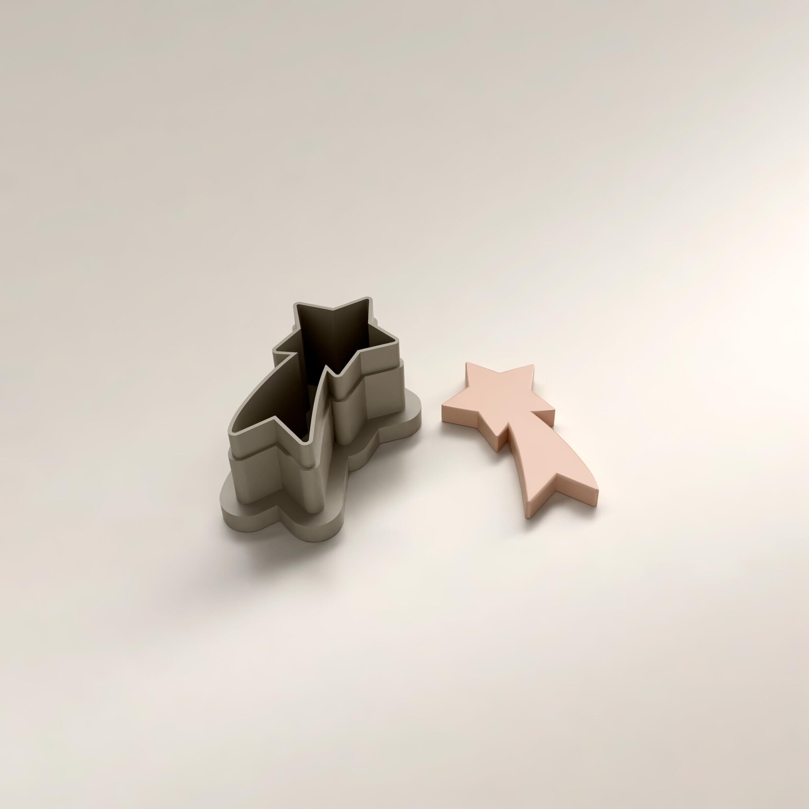 Polymer Clay Cutter STL 3D Printable | Digital File – Shooting Star EC 56 - Image 3