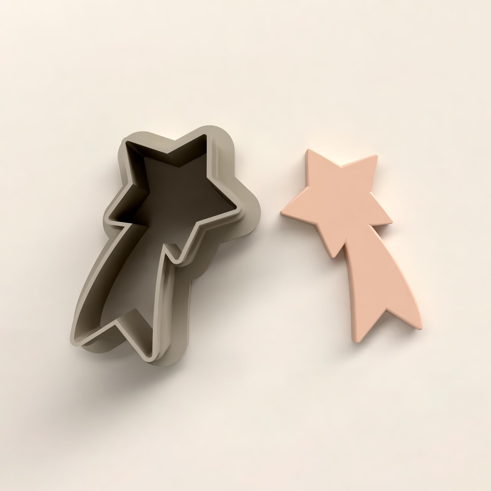 Polymer Clay Cutter STL 3D Printable | Digital File – Shooting Star EC 56
