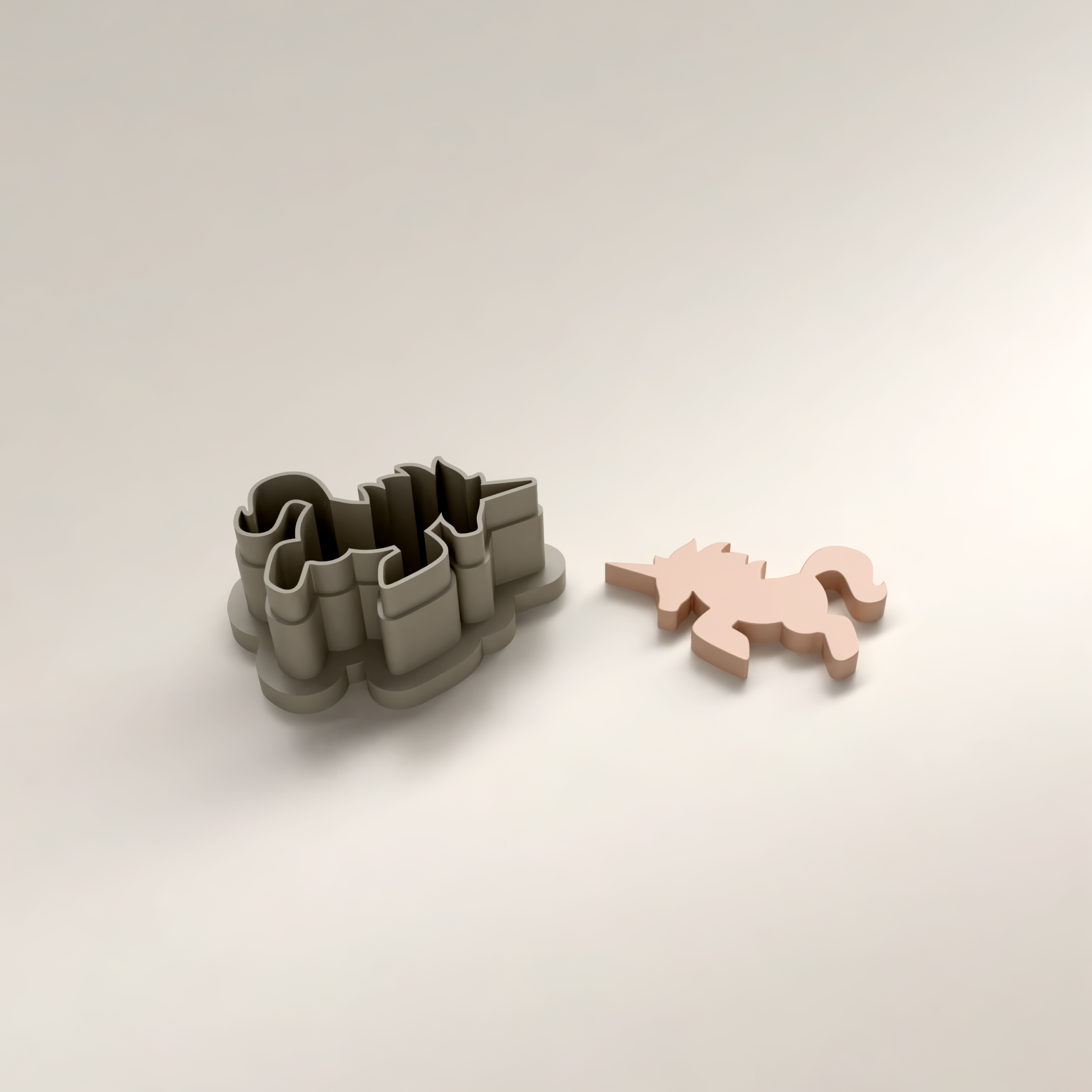Polymer Clay Cutter STL 3D Printable | Digital File – Unicorn EC 54 - Image 2