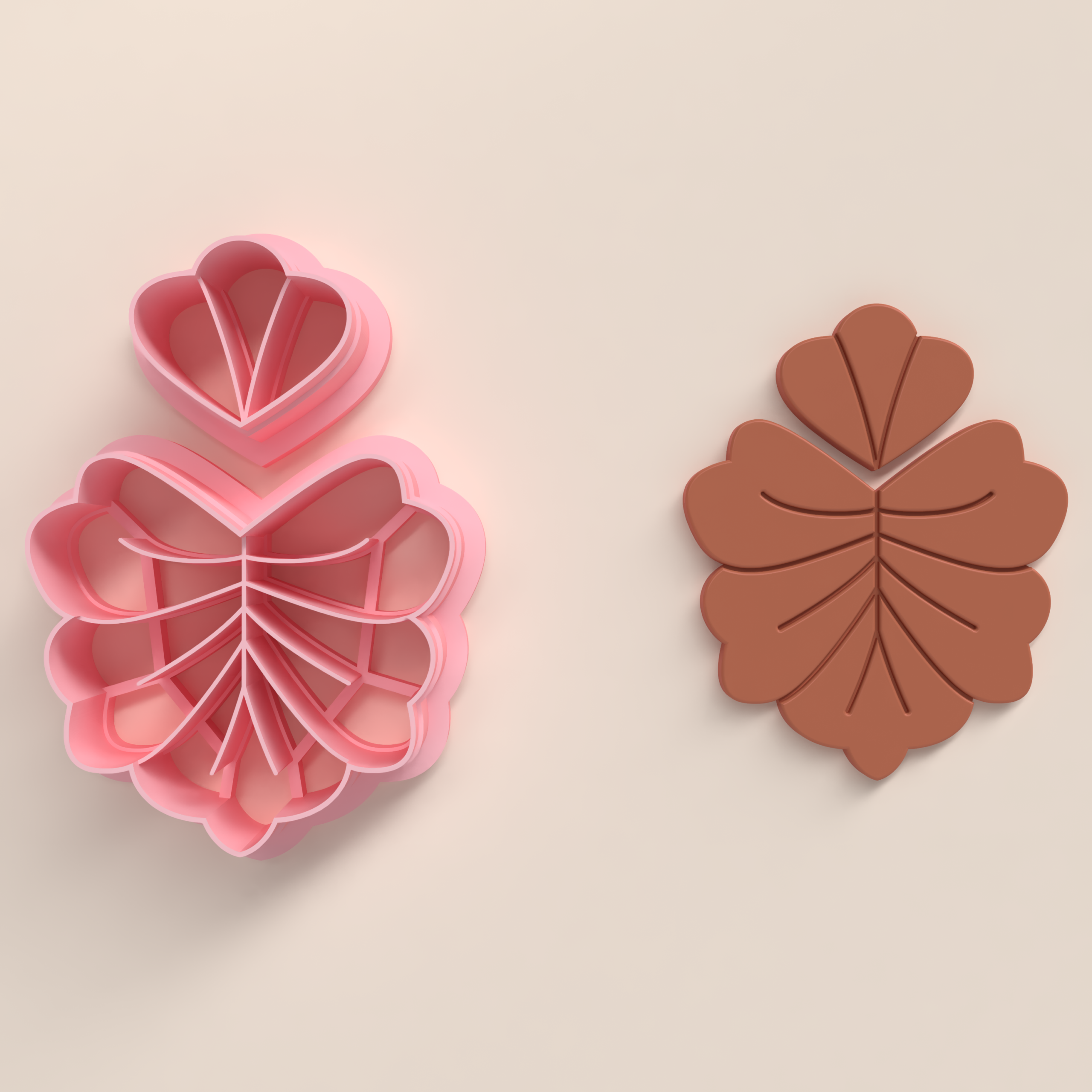 Polymer Clay Cutter STL 3D Printable | Digital File – Flower EC 99 - Image 2